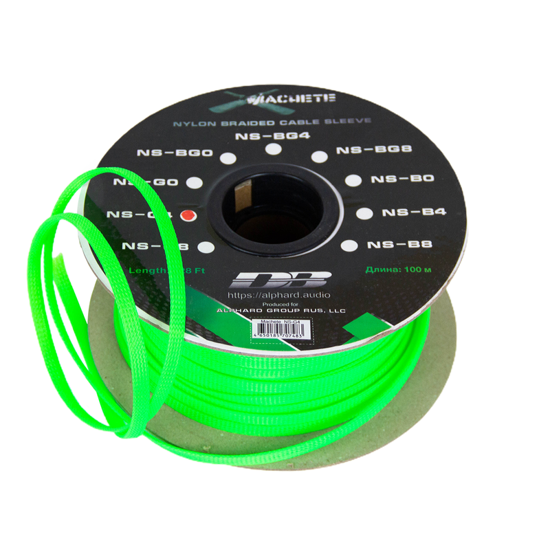 Защитная кабельная оплетка Deaf Bonce NS-G4v2 Green (1б-200м) - фото